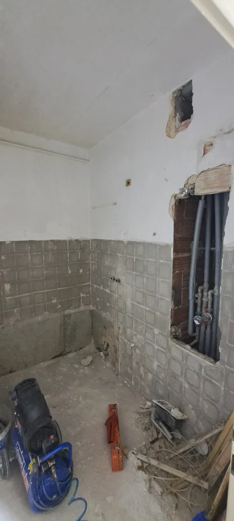 Koupelna - průběh rekonstrukce