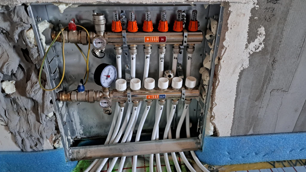 Podlahové topení - nový rozvaděč