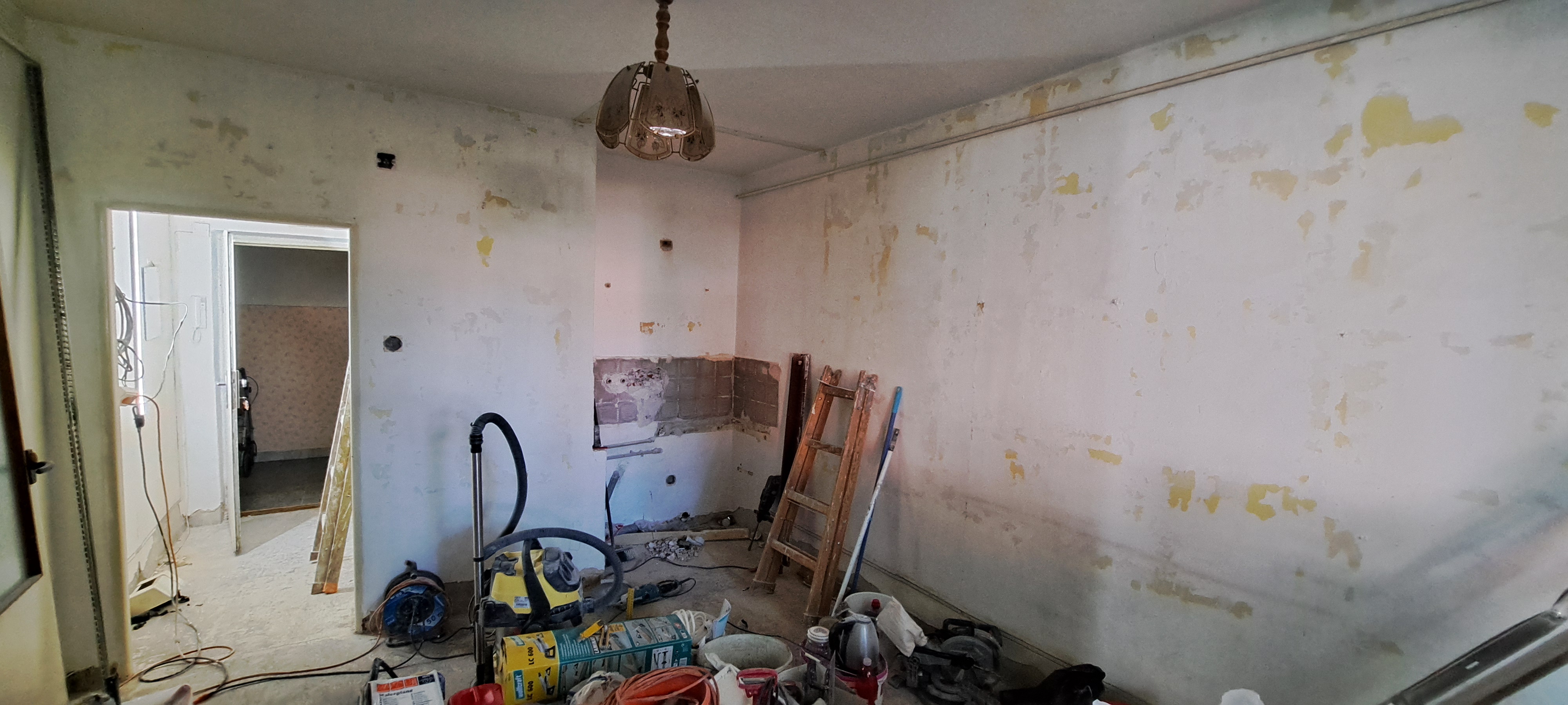 Obytná místnost - průběh rekonstrukce